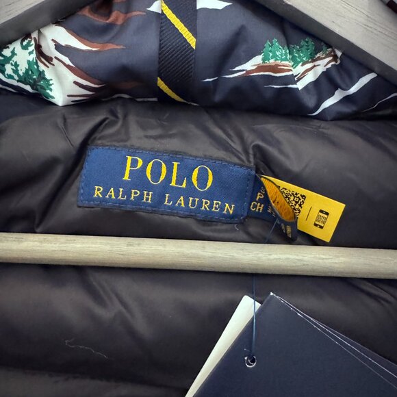 Ralph Lauren NWT Small Ski Print Puffy Winter Jacket Multi - Picture 4 of 10